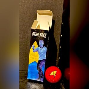 NIB collectible Star Trek golf balls, Engineering (red)